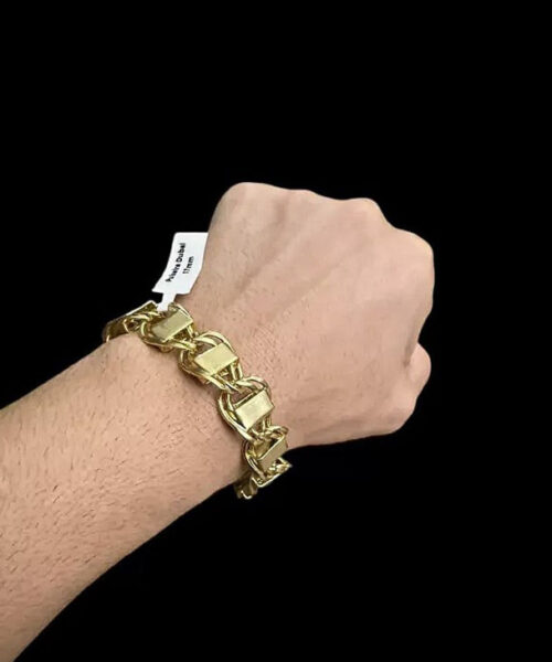 Pulseira 17mm Dubai - Banhada a Ouro 18k