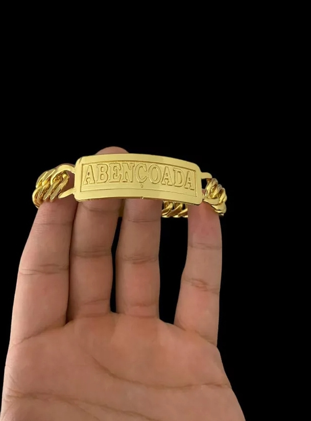 Pulseira Grumet 13Mm Abencoad Banhado A Ouro 18K 3