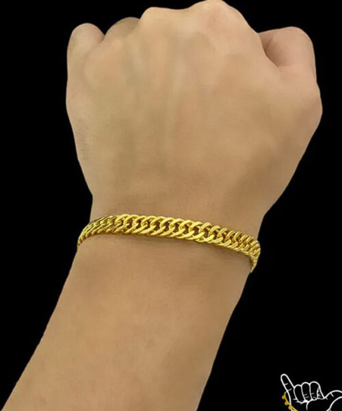 Pulseira Grumet 7mm- Banhado a Ouro 18k