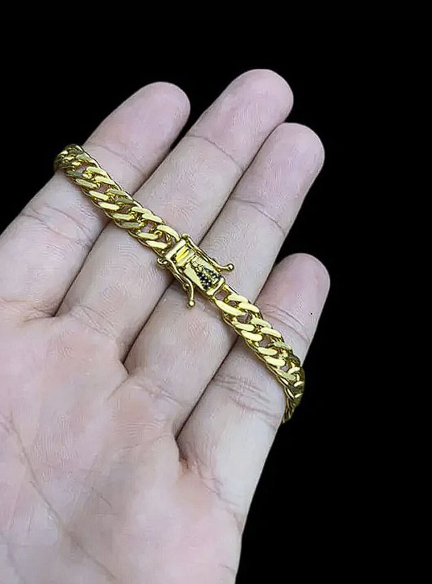 Pulseira Banhada A Ouro Baiano 3