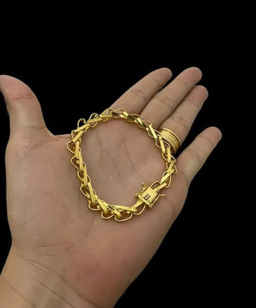 Pulseira Balão 8mm - Banhado a Ouro 18k