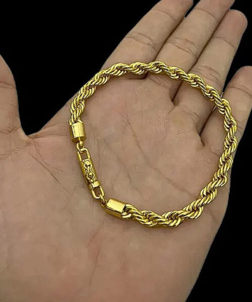 Pulseira Baiano 8mm - Banhado a Ouro 18k