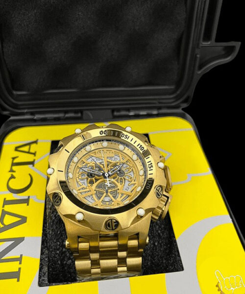 Relógio Invicta Hybrid 100% Original Banhado Ouro