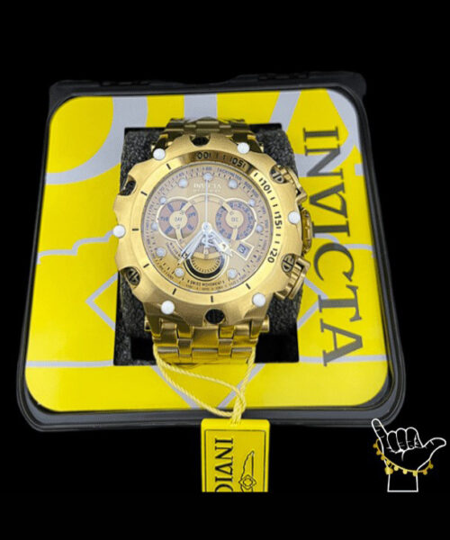 Relógio Invicta Hybrid 100% Original Banhado Ouro
