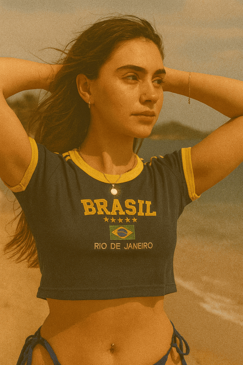 Cropped Do Brasil Bordada Retrô - Imagem 23