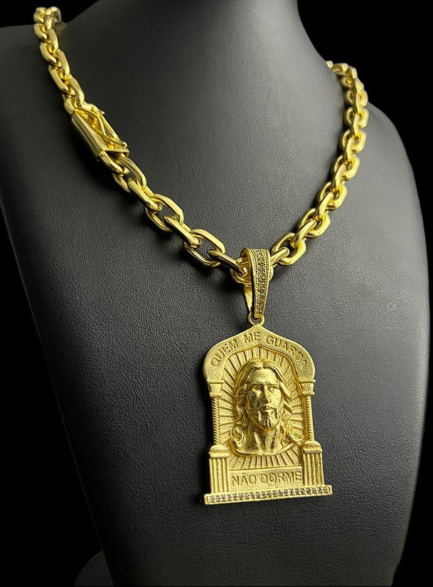 Cadeado 12Mm Jesus Preto