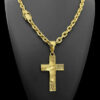 Cruz Rosto – Banhado A Ouro 18K5