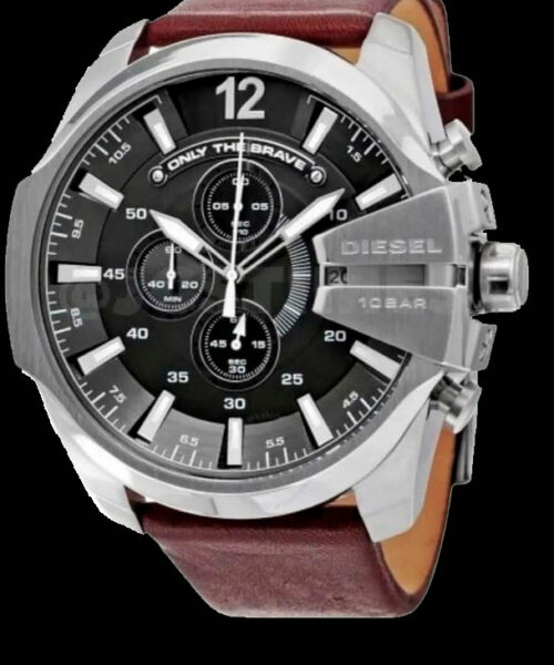 Relogio Masculino Diesel Dz4290 Couro 100% Original