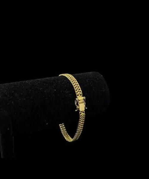 Pulseira 8mm Lacraia - Banhado A Ouro 18k