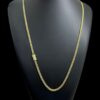 15351710046 Corrente 3Mm Grumet Fecho Marcacao 750 Banhado A Ouro 18K 2