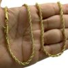 15351797731 Corrente 4Mm Baiano Fecho Premium Banhado A Ouro 18K 2