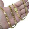 15352786373 Corrente Pit Bull 6Mm Fecho 750 Luxo Banhado A Ouro 18K 2