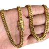 15352794355 Corrente 7Mm Grumet Fecho Nossa Senhora Cravejado Banhado A Ouro 18K2