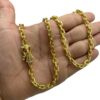 15352794728 Corrente 6Mm Cadeado Fecho Santa Nossa Senhora Marcacao 750 Banhado A Ouro 18K2