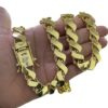 15352803817 Corrente 13Mm Friso S Fecho Premium 7 Cravejado Banhado A Ouro 18K Lancamento2
