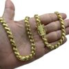 15352804469 Corrente 6Mm Friso S Fecho Premium Banhado A Ouro 18K Lancamento