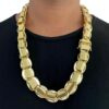 15352809956 Corrente 20Mm Dubai Fecho Marcacao 750 Banhado A Ouro 18K Lancamento2