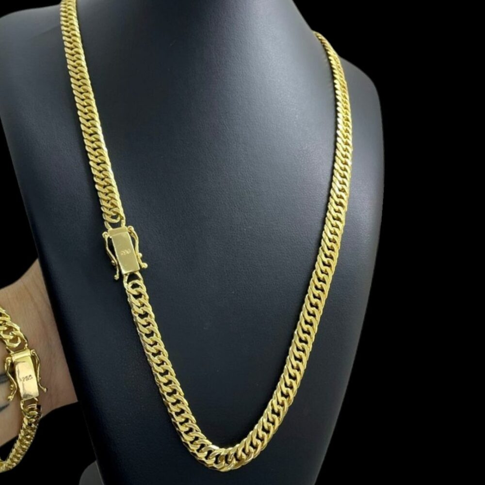 Kit Grumet 10Mm Fecho 750 Banhado A Ouro 18K - Imagem 3