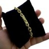 15356501142 Pulseira Cadeado 6Mm Fecho Canhao Banhado A Ouro 18K Lancamento Codp001