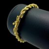15356529993 Pulseira Elo Baiano 8Mm Banhado A Ouro 18K4