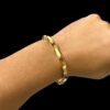 15356532243 Pulseira Tijolinho 10Mm Banhado A Ouro 18K3