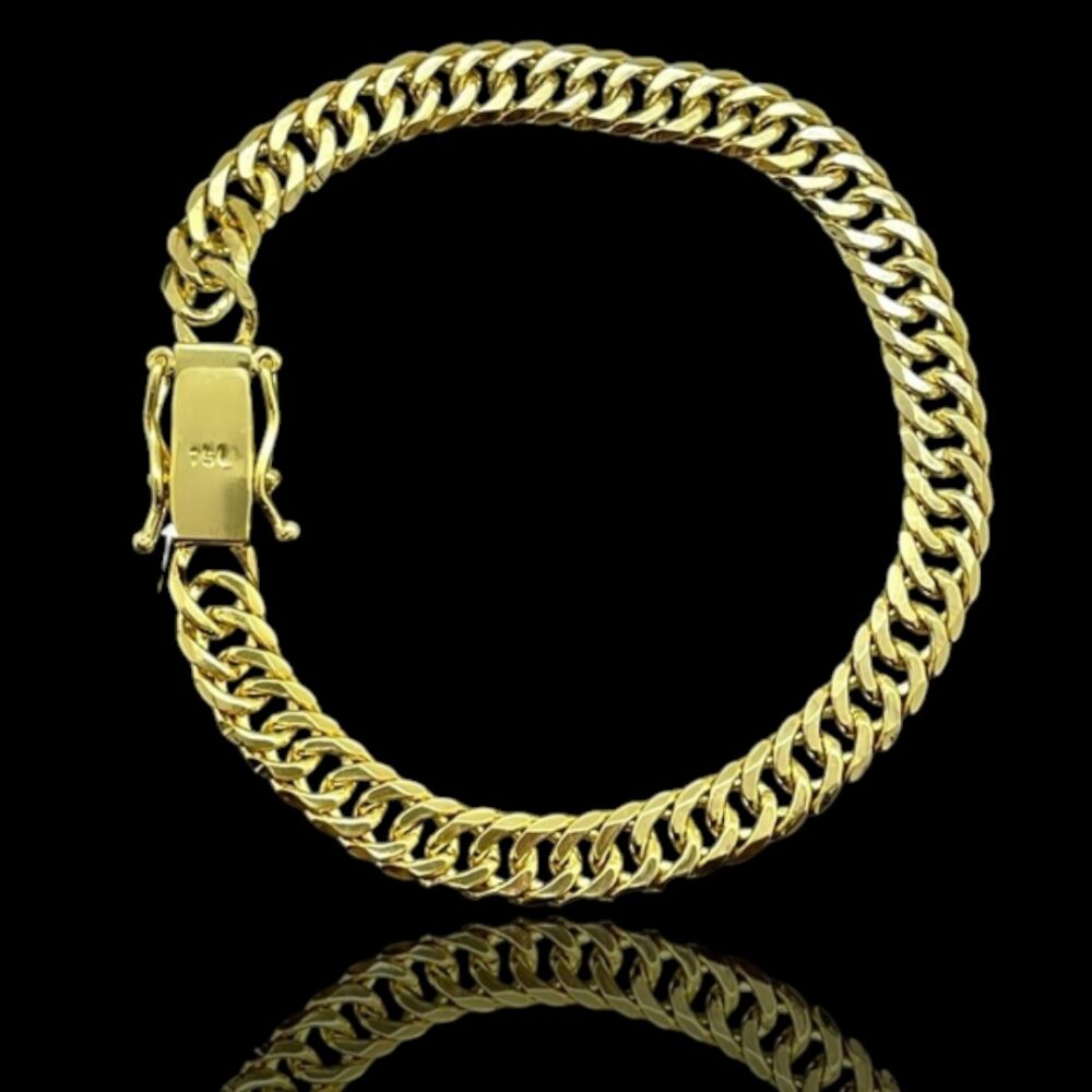 Pulseira Grumet 10Mm Banhado A Ouro 18K Marca 750