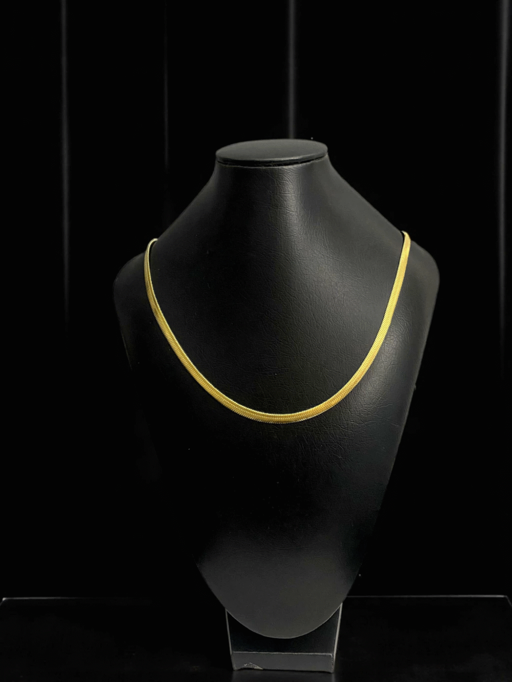 Cordão Feminino Snake 5Mm - Banhado A Ouro 18K