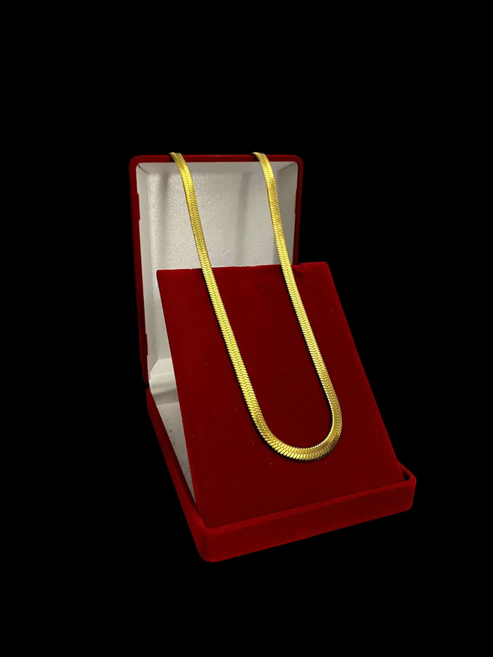 Cordão Feminino Snake 5Mm - Banhado A Ouro 18K - Imagem 3