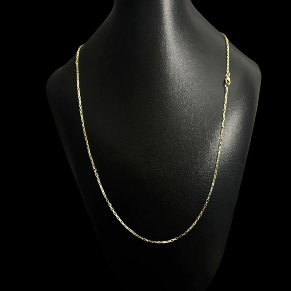 Cordão Tijolinho 1.1Mm - Banhado A Ouro 18K