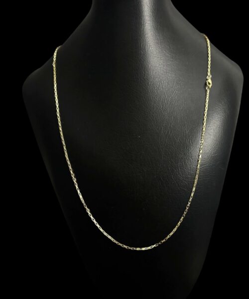 Cordão Tijolinho 1.1mm - Banhado a Ouro 18k