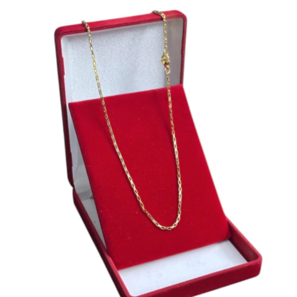 Cordão Tijolinho 1.1Mm - Banhado A Ouro 18K - Imagem 4
