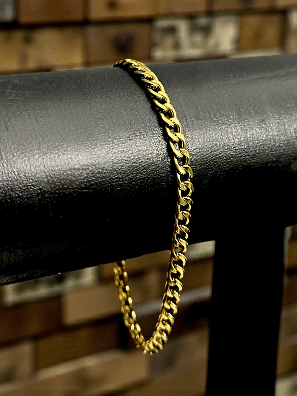 Pulseira Pitbull 2Mm - Banhado A Ouro 18K - Imagem 3