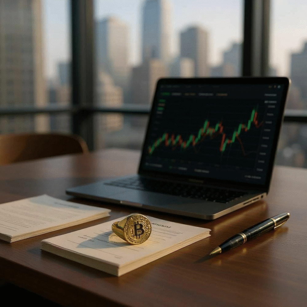 Anel Bitcoin - Banhado A Ouro 18K - Imagem 3