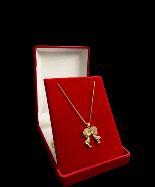 Cordão Feminino 1mm Casal 3d - Banhado a Ouro 18k