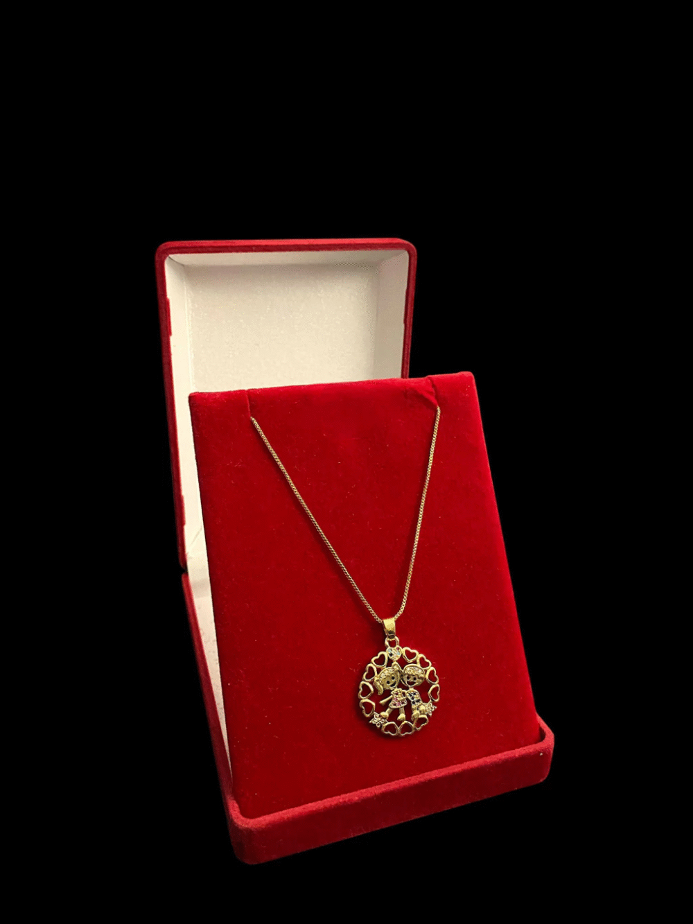 Cordão Feminino 1Mm Casal Redondo Cravejado - Banhado A Ouro - Imagem 4