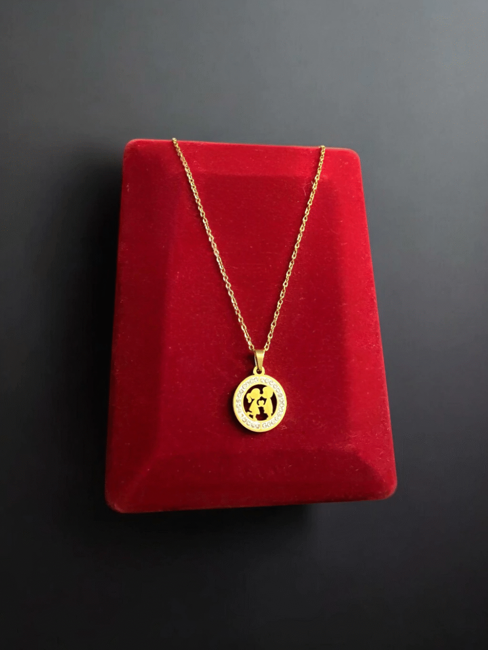 Cordão Feminino 1Mm Casal Redondo - Banhado A Ouro 18K