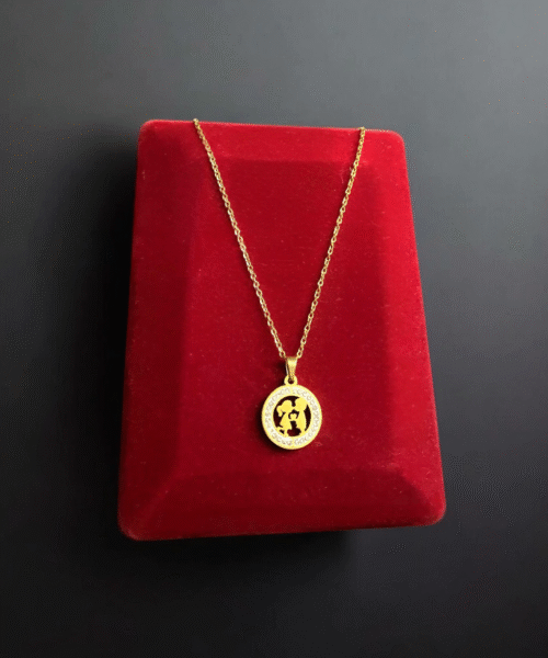 Cordão Feminino 1mm Casal Redondo - Banhado a Ouro 18k